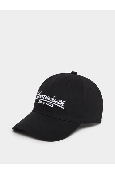 Black Embroidered Baseball Cap