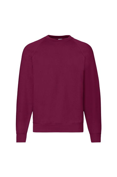 Fruit Of The Loom Mens Raglan Sleeve Belcoro® Sweatshirt - Burgundy