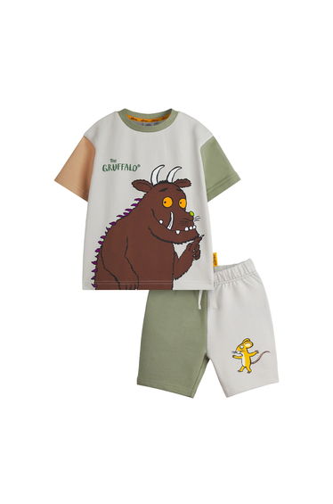 The Gruffalo Boys Colour Block T-Shirt & Shorts Set - Multicoloured