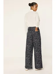 PAISLEY PATTERNED LIGHTWEIGHT GABARDINE PANTS - 3