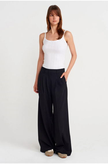 Dilvin Slim Fit Ribbed Cotton Cami Top
