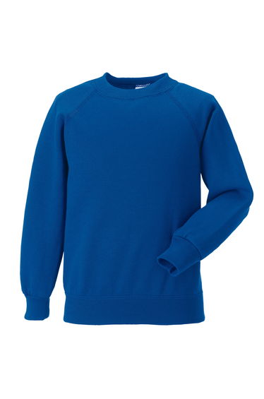 Jerzees Schoolgear Childrens Raglan Sleeve Sweatshirt - Bright Royal
