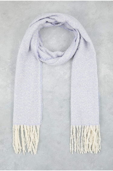 Gray Soft Textured Women's Scarf