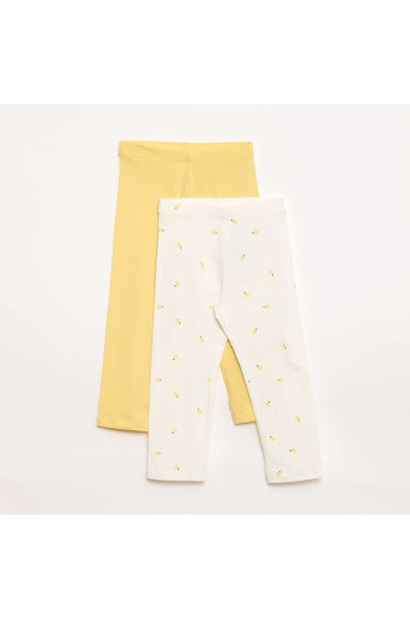 2-Pack of Short Leggings YELLOW