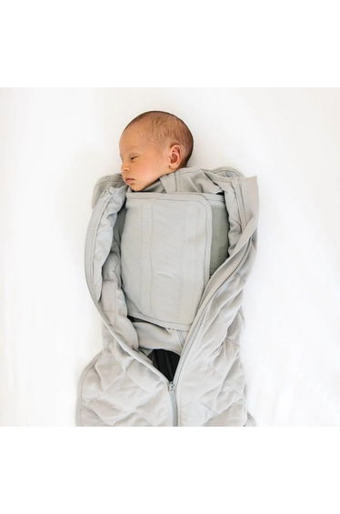 Baby Gently Weighted Gray Swaddle Newborn