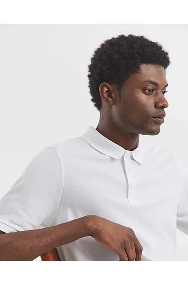 Pure Cotton Pique Polo Extra Long