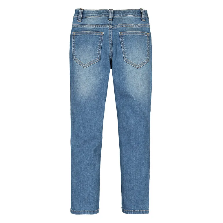 Mid Rise Straight Jeans - 3