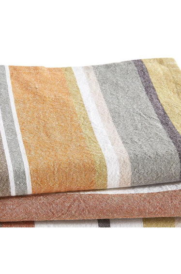 Set of 4 Antika Striped Organic Cotton Napkins