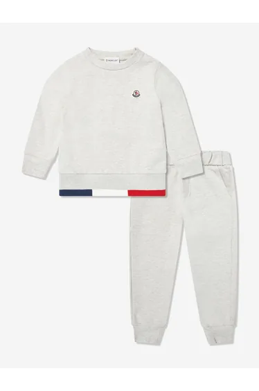 بدلة رياضة مونكلير اينفانت باللون البيج