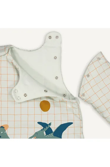 Little Dino Baby's Winter Sleeping Bag in Cotton Percale