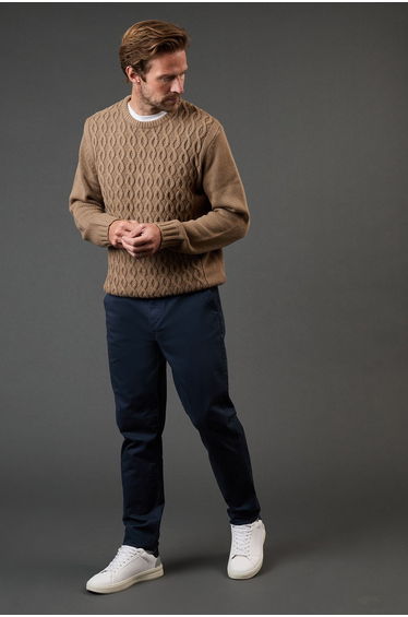 Chunky Cable Crew Neck Knitted Jumper