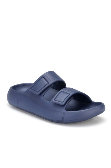 Ds Monapi.Mercan Navy Blue Orthopedic Eva Unisex Velcro Slipper Sandals