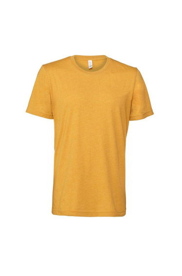 Bella + Canvas Adults Unisex Heather Cvc Short Sleeve T-Shirt - Heather Mustard