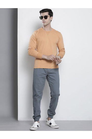 Men Slim Fit Cuffed Jogger Jeans