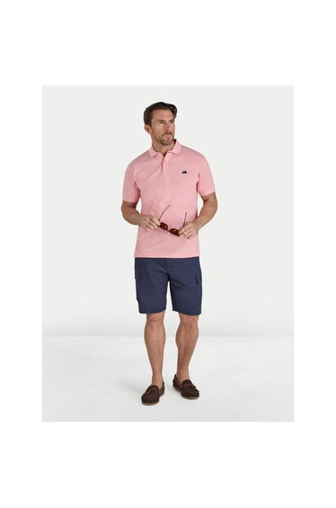 Raging Bull Mens Classic Organic Polo Shirt - Light Pink