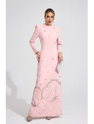 Persephone Pink Diamond Maxi Dress