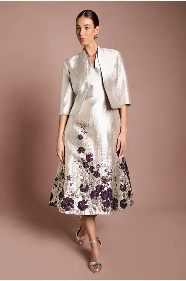 Jacquard Peplum Jacket