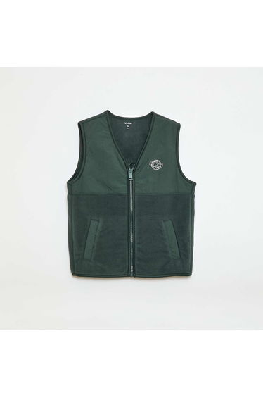 Sleeveless Fleece Vest GREEN