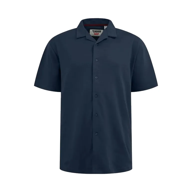 Duke Mens Connor 2 D555 Stretch Kingsize Shirt - Navy - 2