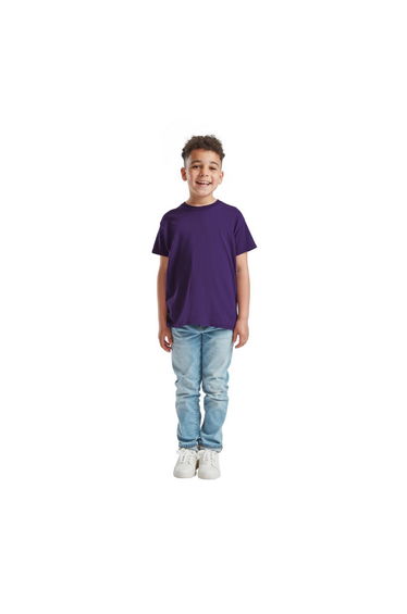 Fruit of the Loom Childrens/Kids Original T-Shirt - Purple