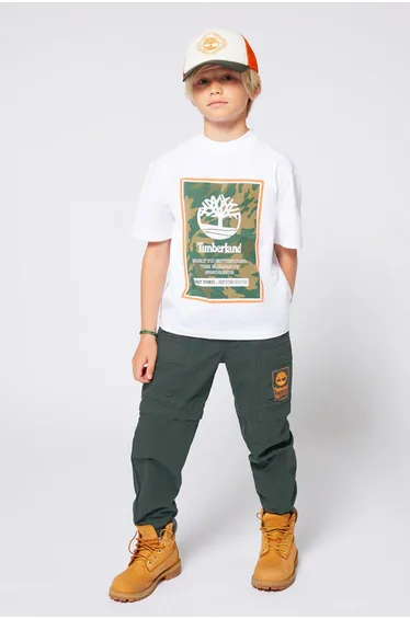 Timberland Box Logo T-Shirt White