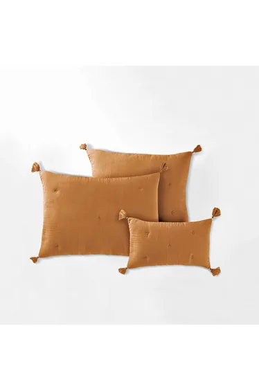 غطاء وسادة ديكور قطن موسلين