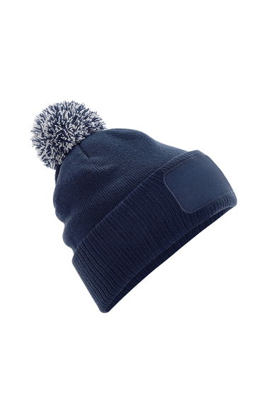 Beechfield Unisex Adults Snowstar Printers Beanie - French Navy/Light Grey