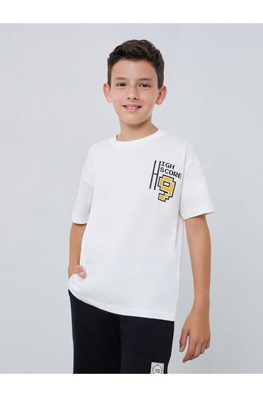 Teen Boys Graphic Print Oversized T-Shirt