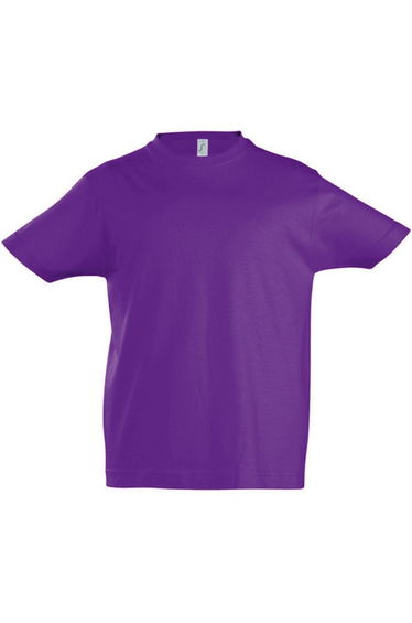 SOLS Kids Unisex Imperial Heavy Cotton Short Sleeve T-Shirt - Dark Purple