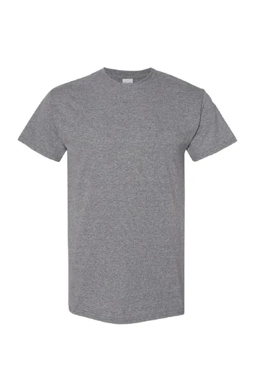 Gildan Mens Heavy Cotton Short Sleeve T-Shirt - Graphite Heather