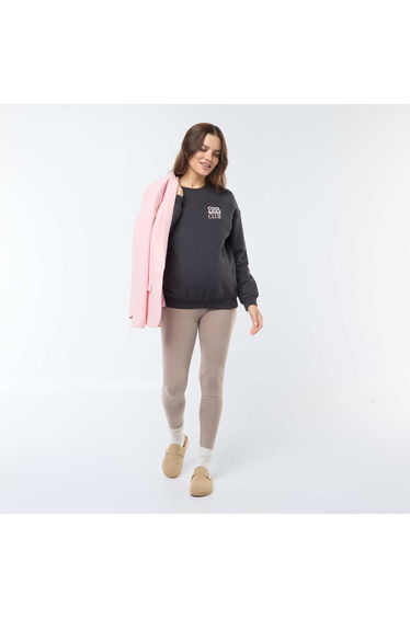 Nursing sweatshirt BLACK