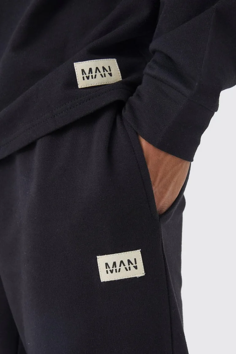 Soft Feel Regular Fit Lounge Jogger - black - 2