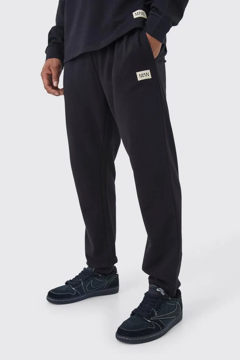 Soft Feel Regular Fit Lounge Jogger - black