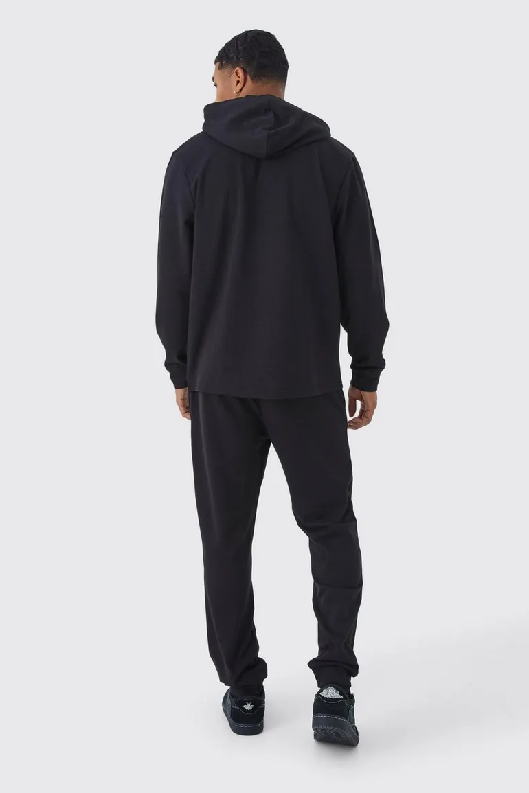 Soft Feel Regular Fit Lounge Jogger - black - 1