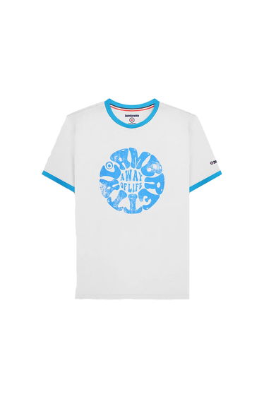 Lambretta Mens Ringer Festival T-Shirt - White