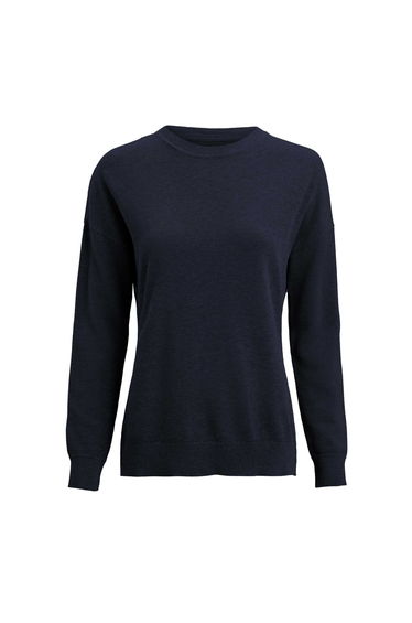 James Harvest Womens/Ladies Ashland Knitted Casual Sweatshirt - Navy
