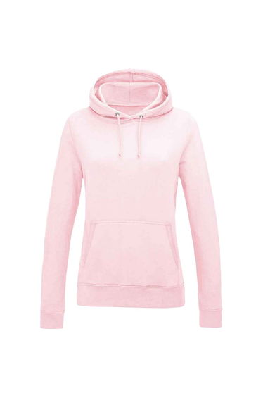 AWDis Womens/Ladies Girlie College Hoodie - Baby Pink
