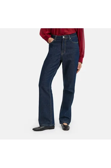Straight Mid Rise Jeans