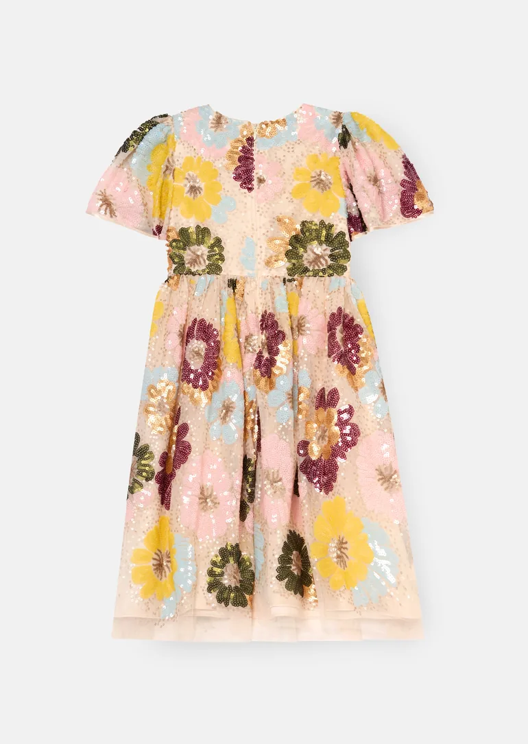Verity Flower Sequin Dress - 5