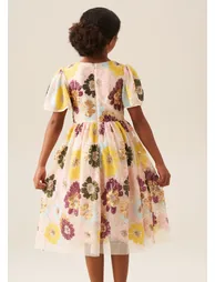 Verity Flower Sequin Dress - 2
