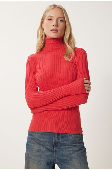 Sweater - Orange - Fitted