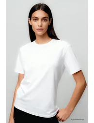 TOMMY Women's Cotton Elastane Crew Neck T-Shirt