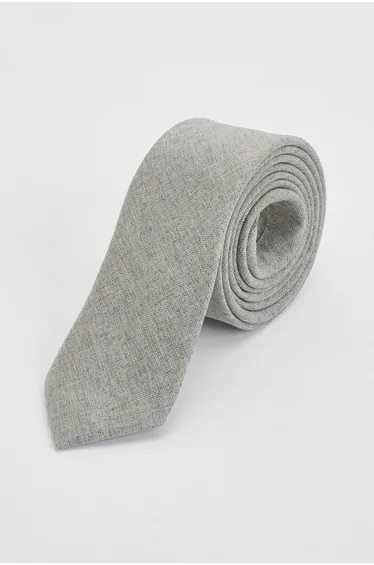 Green Linen Tie