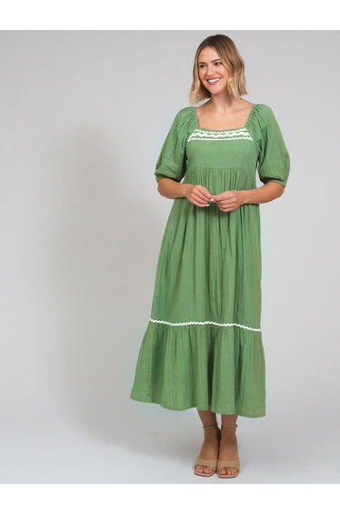 Cattistock Ric Rac Muslin Dress Ivy