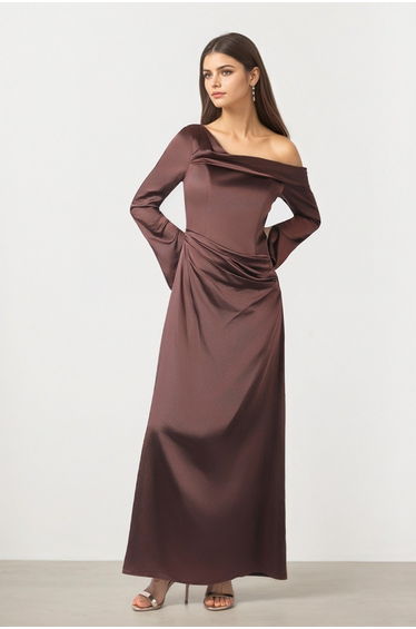 Bronze Drape Dress
