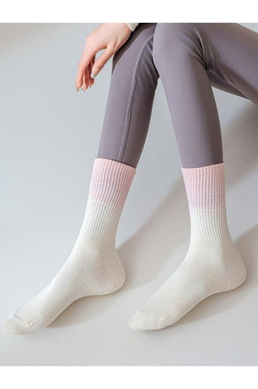 Tonal Ombre Silicon Pad Yoga Socks