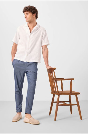TOMMY Men's Straight-leg Gabardine Chinos