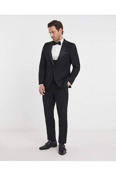 Premium Textured Tuxedo Jacket