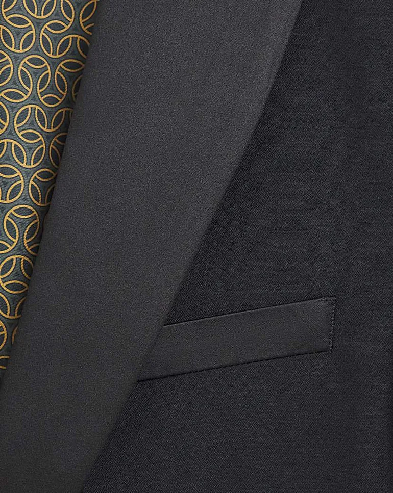 Premium Textured Tuxedo Jacket - 3