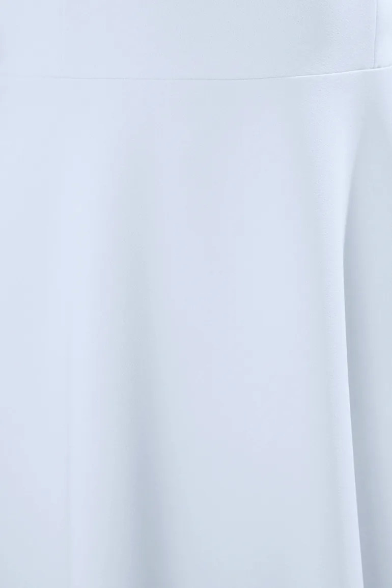 فستان تخرج ميدي بتصميم بشكل A - أزرق - 6